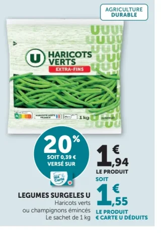 Haricots verts extra-fins U