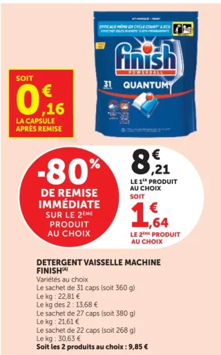 Finish Powerball Quantum Détergent Vaisselle Machine
