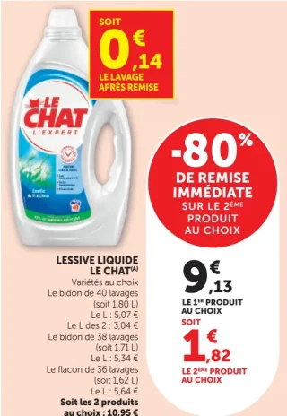 Le Chat L'Expert Lessive Liquide