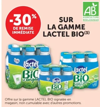 Lait Lactel Bio