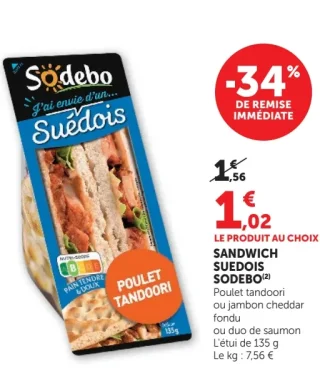 Sandwich Suedois Sodebo