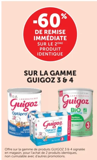 Sur la gamme Guigoz 3 & 4