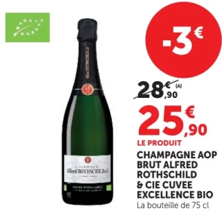 CHAMPAGNE AOP BRUT ALFRED ROTHSCHILD & CIE CUVEE EXCELLENCE BIO
