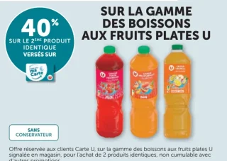 Boissons aux fruits plates U