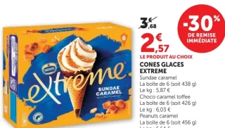 Cones glaces Extrême