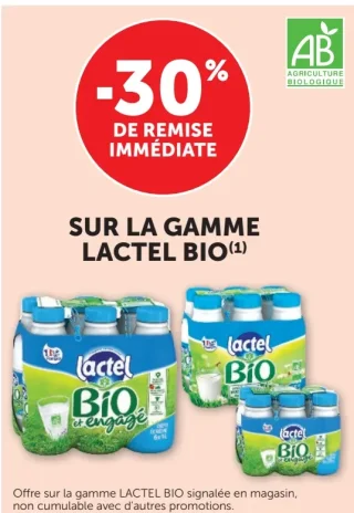 Gamme Lactel Bio