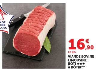 VIANDE BOVINE LIMOUSINE : RÔTI ★★★ À RÔTIR
