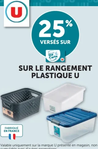 Rangement Plastique U