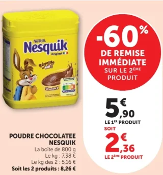 POUDRE CHOCOLATEE NESQUIK