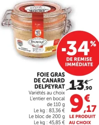 FOIE GRAS DE CANARD DELPEYRAT