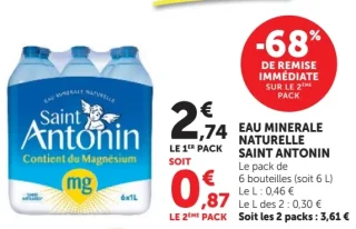 Eau minérale naturelle Saint Antonin