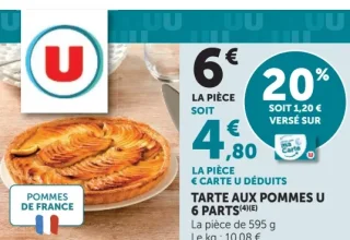 Tarte aux pommes U 6 parts
