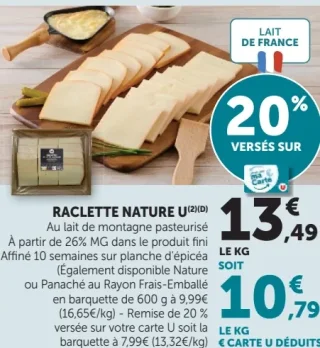 Raclette Nature U