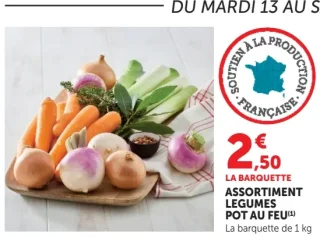 Assortiment légumes pot au feu