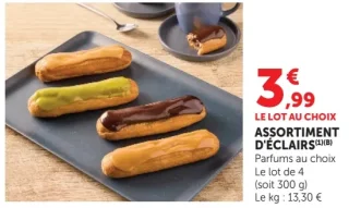 Assortiment d'éclairs