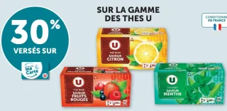 Sur la gamme des thés U