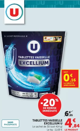 Tablettes Vaisselle Excellium U