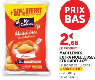 MADELEINES EXTRA MOELLEUSES KER CADELAC