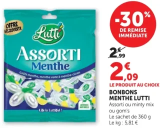 Bonbons Menthe Lutti