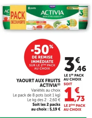 Yaourt aux fruits Activia