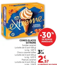 Cônes glacés Extrême