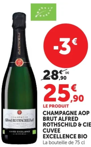Champagne AOP Brut Alfred Rothschild & Cie Cuvée Excellence Bio