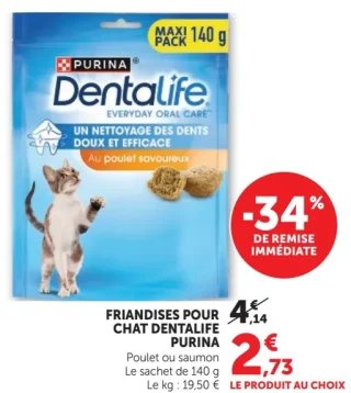 Friandises pour chat Dentalife Purina