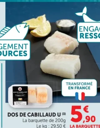 DOS DE CABILLAUD U