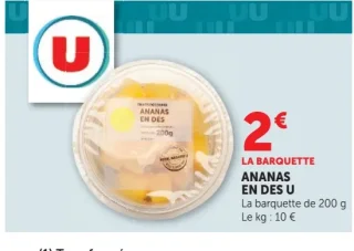 Ananas en dés U