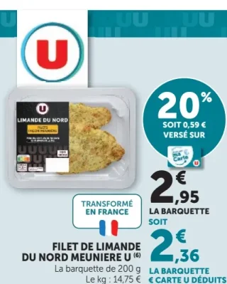 Filet de limande du Nord meunière U