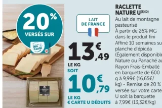 Raclette nature U