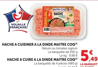 Haché à cuisiner à la dinde Maître CoQ