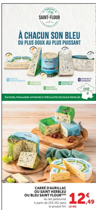 Carré d'Aurillac ou Saint Herbleu ou Bleu Saint Flour
