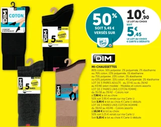 Mi-chaussettes DIM