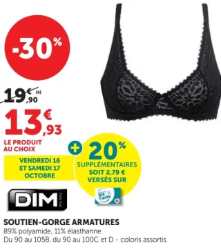 Soutien-gorge armatures DIM