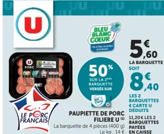Paupiettes de porc Filière U