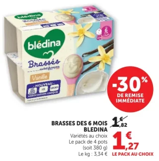 Brassés dès 6 mois Bledina