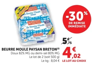 BEURRE MOULE PAYSAN BRETON