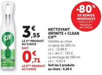 Nettoyant Infinite + Clean Cif