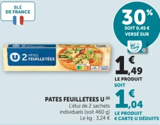 Pates Feuilletees U