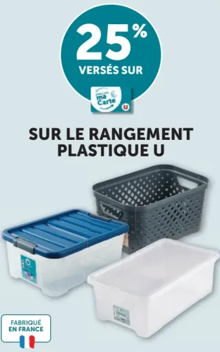 Rangement Plastique U