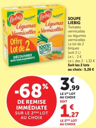 Soupe Liebig Tomates vermicelles ou légumes vermicelles