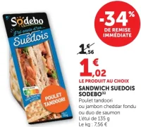 Sandwich Suédois Sodebo