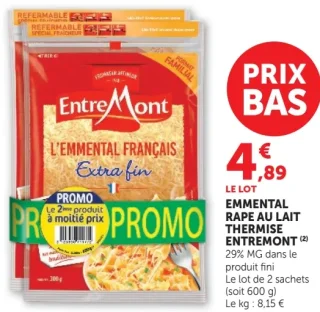 EMMENTAL RAPE AU LAIT THERMISE ENTREMONT