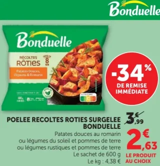 Poêlée récoltes rôties surgelée Bonduelle
