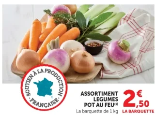 Assortiment légumes pot au feu