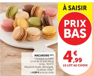 Macarons Classique ou fruités