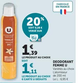 Déodorant Femme U
