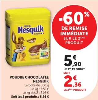 POUDRE CHOCOLATEE NESQUIK
