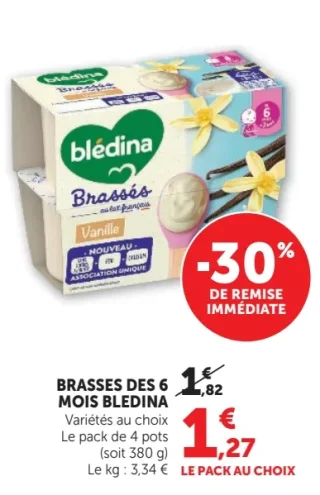 Blédina Brassés dès 6 mois Vanille